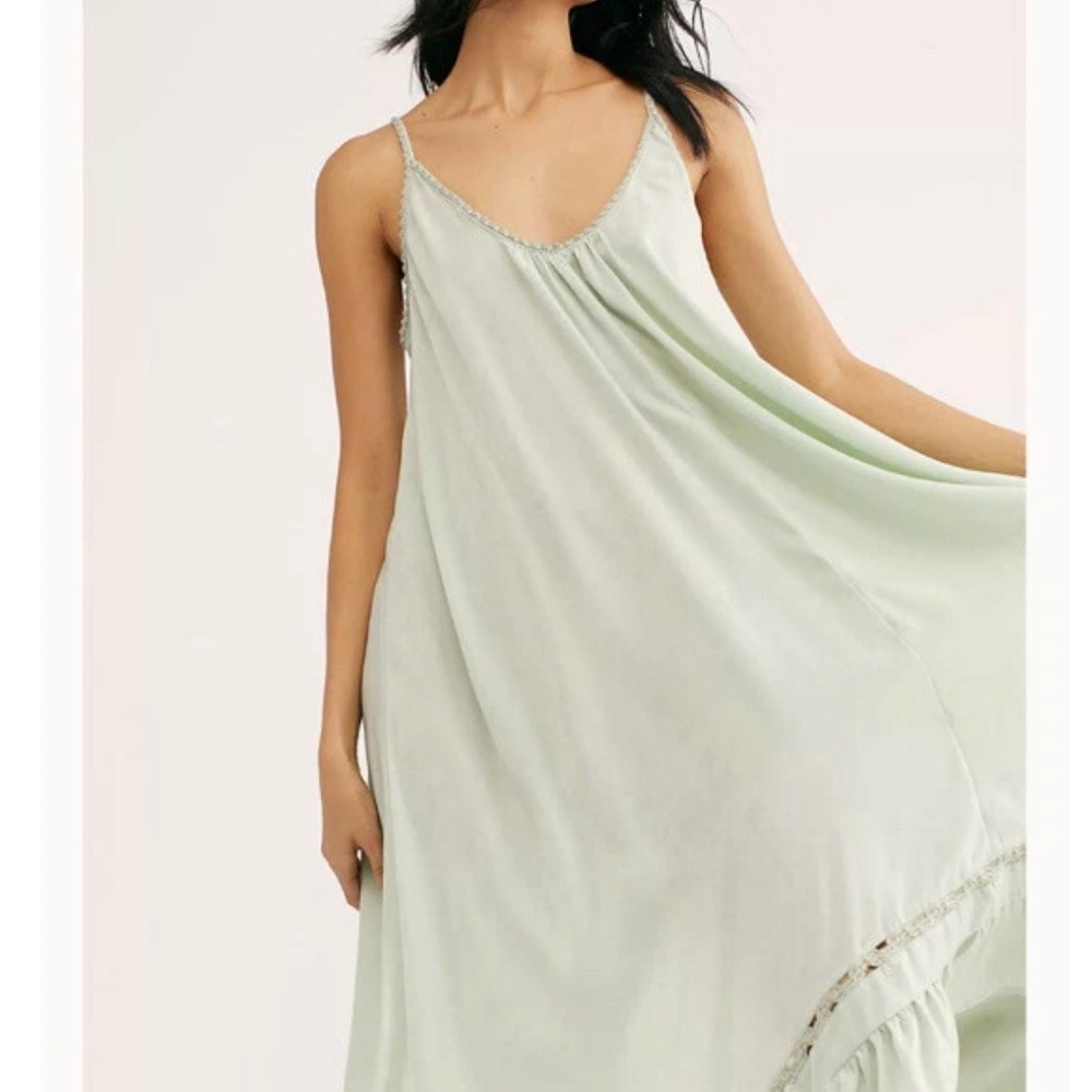 Boho Maxi Dress Sage Green by Free People